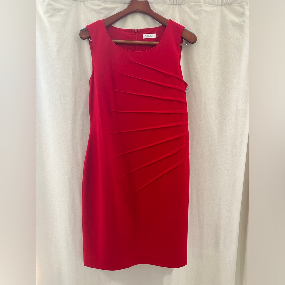 Calvin Klein Red Women’s Sleeveless Dress